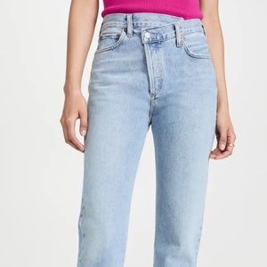 AGOLDE  Crisscross Straight Jeans